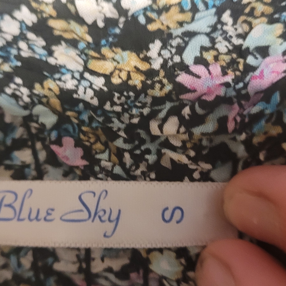 Blue Sky Multicolor Floral Blouse